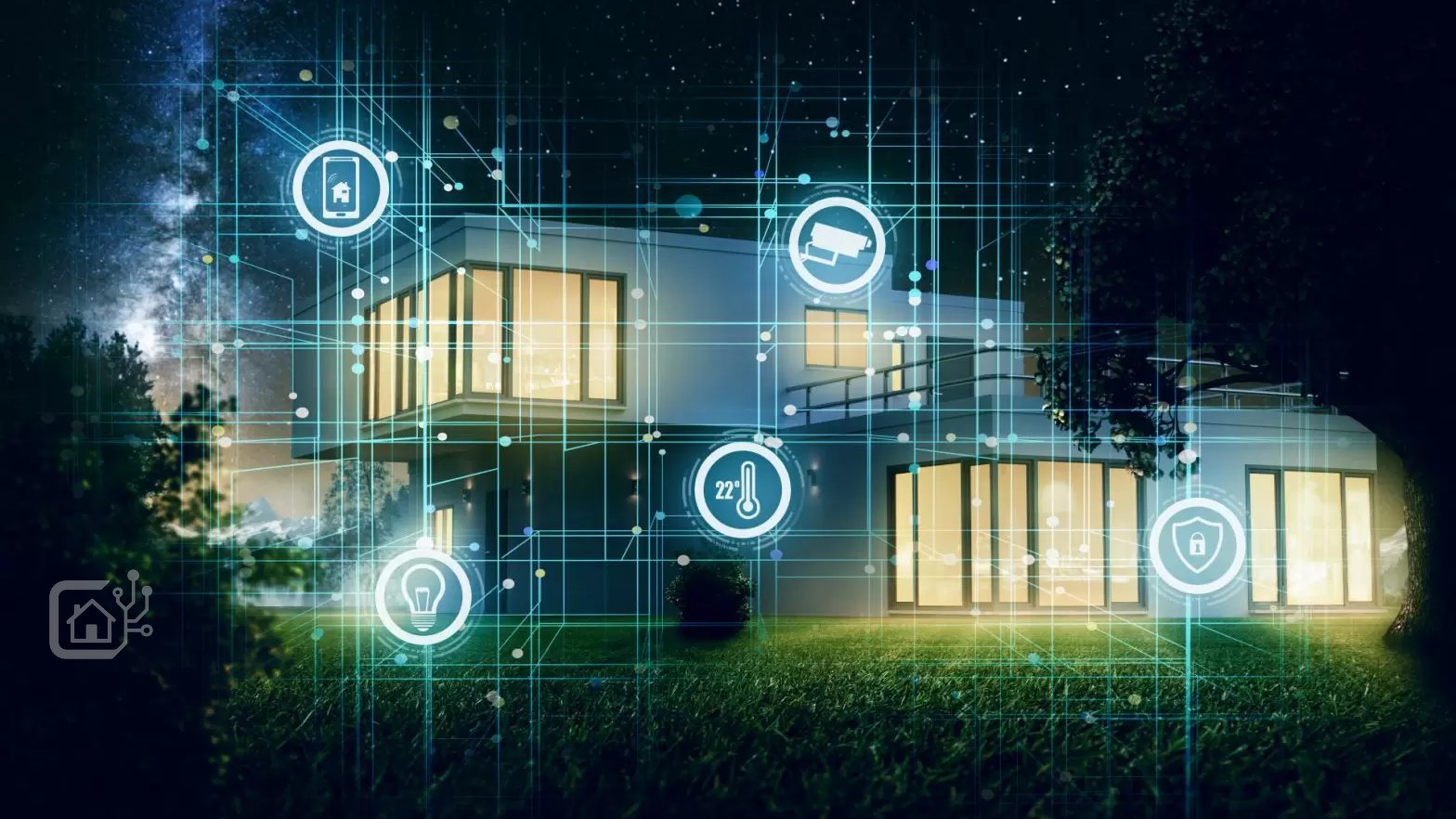 Bâtiment dont les équipements sont reliés et pilotés depuis une interface unique